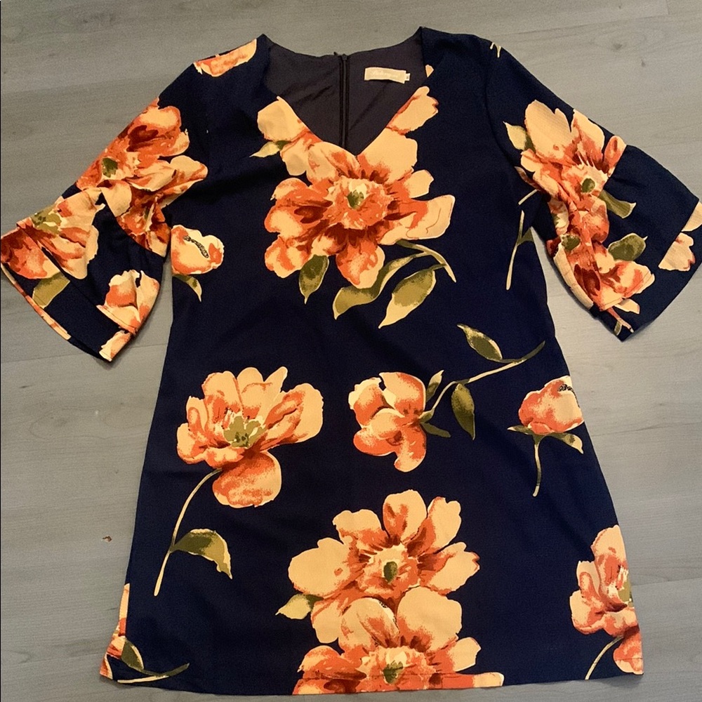 Floral Navy Dress